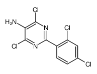 4,6-DICHLORO-2-(2,4-DICHLOROPHENYL)-5-PYRIMIDINAMINE structure