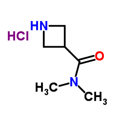 N,N-二甲基氮杂环丁烷-3-甲酰胺盐酸盐结构式