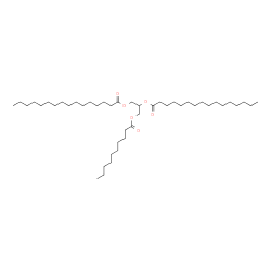 1,2-Dipalmitoyl-3-Decanoyl-rac-glycerol结构式