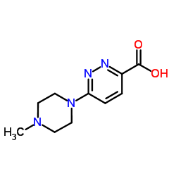 6-(4-Methyl-1-piperazinyl)-3-pyridazinecarboxylic acid结构式