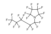 2,2,3,3,4,4,5,5-octafluoro-1-(1,1,2,2,3,3,4,4,5,5,5-undecafluoropentyl)pyrrolidine结构式