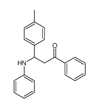 3-anilino-3-(4-methylphenyl)-1-phenylpropan-1-one结构式