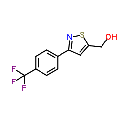 {3-[4-(Trifluoromethyl)phenyl]-1,2-thiazol-5-yl}methanol结构式