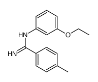 Benzenecarboximidamide, N-(3-ethoxyphenyl)-4-methyl Structure