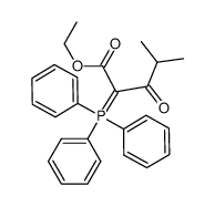 ethyl 4-methyl-3-oxo-2-(triphenylphosphoranylidene)pentanoate结构式