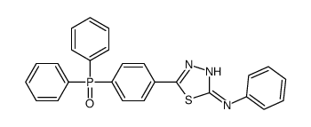 5-(4-diphenylphosphorylphenyl)-N-phenyl-1,3,4-thiadiazol-2-amine Structure