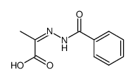 syn-2-oxopropanoic acid benzoylhydrazone Structure