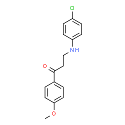 3-(4-chloroanilino)-1-(4-methoxyphenyl)-1-propanone Structure