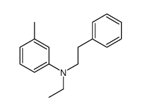 N-ethyl-3-methyl-N-(2-phenylethyl)aniline结构式