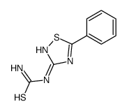 (5-phenyl-1,2,4-thiadiazol-3-yl)thiourea结构式