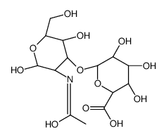 2-acetamido-2-deoxy-3-O-β-D-glucopyranuronosyl-β-D-glucopyranose Structure