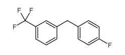 Benzene, 1-[(4-fluorophenyl)methyl]-3-(trifluoromethyl) Structure