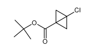 3-Chloro-bicyclo[1.1.0]butane-1-carboxylic acid tert-butyl ester Structure