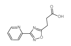 3-(2-吡啶)-1,2,4-噁二唑-5-丙酸结构式