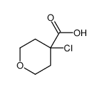 4-Chlorotetrahydro-2H-pyran-4-carboxylic acid结构式
