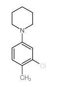 1-(3-氯-4-甲基苯基)哌啶结构式