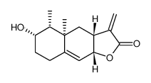 3β-Hydroxyeremophila-9,11(13)-dien-12,8β-olid结构式