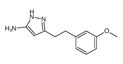 5-[2-(3-methoxyphenyl)ethyl]-2H-pyrazol-3-amine Structure