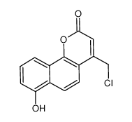 4-(chloromethyl)-7-hydroxy-2H-benzo[h]chromen-2-one Structure
