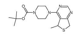 tert-butyl 4-(5-methyl-5,7-dihydrothieno[3,4-d]pyrimidin-4-yl)piperazine-1-carboxylate结构式