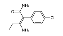 3-amino-2-(4-chloro-phenyl)-pent-2-enoic acid amide结构式