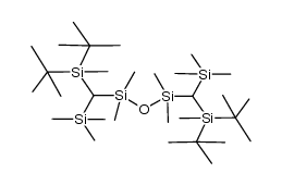 Bis[[(di-tert-butylmethylsilyl)(trimethylsilyl)methyl]dimethylsilyl]oxid结构式