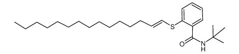 2-((E)-pentadec-1-enylthio)-N-tert-butylbenzamide Structure