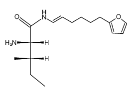 N-((1E)-6-(2-furyl)hex-1-enyl)(2S)-2-amino-3-methylpentanamide Structure