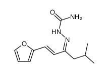 1t()-[2]furyl-5-methyl-hex-1-en-3-one semicarbazone Structure