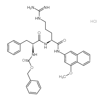 Z-Phe-Arg-4MβNA · HCl结构式