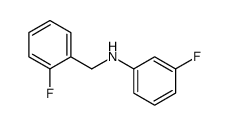 3-Fluoro-N-(2-fluorobenzyl)aniline结构式