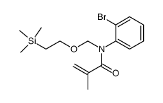 N-(2-bromophenyl)-N-((2-(trimethylsilyl)ethoxy)methyl)methacrylamide结构式