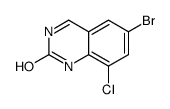 2(1H)-Quinazolinone, 6-bromo-8-chloro- Structure