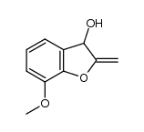 7-methoxy-2-methylene-2,3-dihydro-1-benzofuran-3-ol结构式