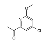 1-(4-chloro-6-methoxypyridin-2-yl)ethanone结构式