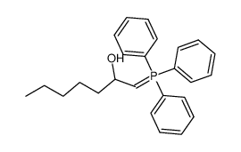 1-(Triphenyl-λ5-phosphanylidene)-heptan-2-ol Structure