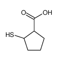 Cyclopentanecarboxylic acid, 2-mercapto- (9CI)结构式