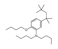 2-Butoxy-N,N-dibutyl-5-(1,1,3,3-tetramethylbutyl)aniline structure