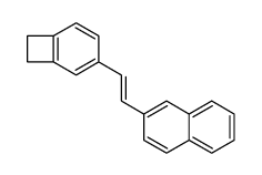 2-[2-(4-bicyclo[4.2.0]octa-1(6),2,4-trienyl)ethenyl]naphthalene Structure