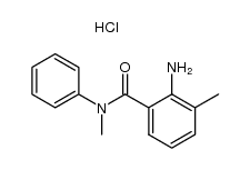 2-amino-3-methyl-benzoic acid-(N-methyl-anilide), hydrochloride结构式