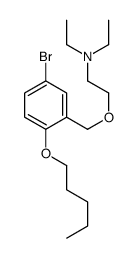 2-[(5-bromo-2-pentoxyphenyl)methoxy]-N,N-diethylethanamine Structure