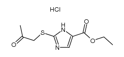 2-(2-oxo-propylsulfanyl)-1(3)H-imidazole-4-carboxylic acid ethyl ester, hydrochloride结构式