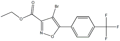 ethyl 4-bromo-5-(4-(trifluoromethyl)phenyl)isoxazole-3-carboxylate Structure