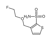 3-(2-fluoroethoxymethyl)thiophene-2-sulfonamide结构式