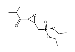 diethyl ((3-isobutyryloxiran-2-yl)methyl)phosphonate结构式