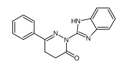 2-(1H-benzimidazol-2-yl)-6-phenyl-4,5-dihydropyridazin-3-one结构式