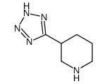 3-(2H-tetrazol-5-yl)piperidine结构式