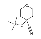 4-((trimethylsilyl)oxy)tetrahydro-2H-pyran-4-carbonitrile Structure