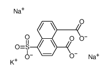 potassium,disodium,4-sulfonatonaphthalene-1,8-dicarboxylate结构式