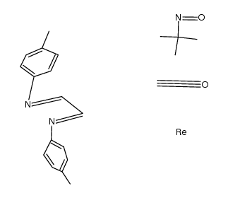 (t-Bu)N(O)Re(CO)3(p-tol-DAB) Structure